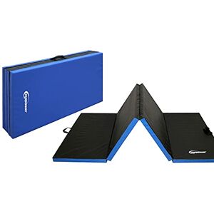 EYEPOWER Matelas d'entrainement RG20 240x120x5cm épais Pliant Portable Bleu-Noir - Publicité