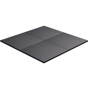 Gorilla SPORTS® Tapis de Protection de Sol Simple ou Lot de 4 Pièces, 100x100cm, Épais 2cm, Antidérapant, Caoutchouc, Noir – Tapis d'Exercice, pour Salle de Fitness, Course, Entraînement, Gym, Sport - Publicité