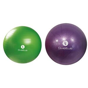 Sveltus Gymball Mixte Adulte, 65cm Vert & Ballon pédagogique Adulte Unisexe, Violet, 25 cm - Publicité