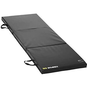 GR Gymrex Gymrex Matelas De Gym Gymnastique Épais Tapis Entraînement  (Pliable, Plat: 180 x 60 x 5 cm, Replié: 60 x 60 x 15 cm, 2 kg, Noir) - Publicité