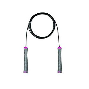 Nike Fundamental Speed Rope Corde à Sauter pour Adulte Gris foncé/Rose Vif Taille Unique - Publicité