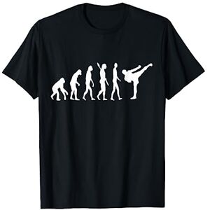 Fresco Arti Marziali Kickboxing Evolution Karaté Arti Taekwondo Judo T-Shirt - Publicité