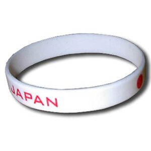 Supportershop Japon Bracelet Silicone Mixte Enfant, Blanc, Taille Unique - Publicité