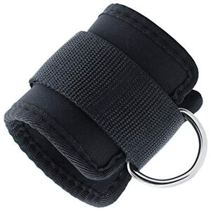 Greatangle Fitness Anneau en D Sangle de Cheville Boucle de Musculation Bande de résistance Gym Cuisse Jambe Cheville Poignets Puissance haltérophilie Fitness Corde Noir - Publicité