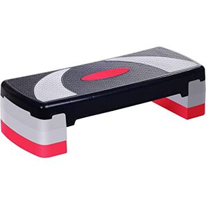 HOMCOM Step fitness aerobic stepper hauteur reglable surface antiderapante 78x29x20 cm - Publicité