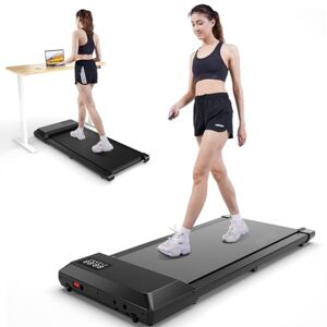 DeerRun Tapis de Marche Électrique, Tapis de Course avec APP Pitpat & Télécommande et LCD, 2.5 HP Moteur Vitesse Réglable 1-6 kph, Walking Pad pour Une Utilisation à Domicile Capacité 136kg - Publicité