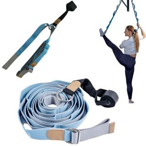 MuscleForge® Sangle de Yoga 300 cm, Ceinture de yoga avec crochet de porte, Yoga sangle pour le stretching, le ballet et l'entraînement aux arts martiaux - Publicité