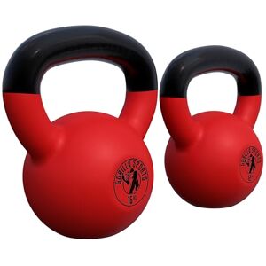 Gorilla SPORTS® Kettlebell Poids de 2 à 32 kg, Individuel/Ensemble, avec Poignée, Fonte, Revêtement en Vinyle Bouilloire de Poids, Haltère à Boule, Musculation, Entraînement, pour Fitness, Gym - Publicité