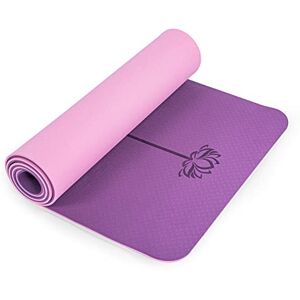 Marjar Tapis de Yoga Antiderapant Tapis de Sport en TPE Tapis de Gymnastique Tapis de sol Fitness avec Sangle de Transport 183x61x0.6 cm - Publicité