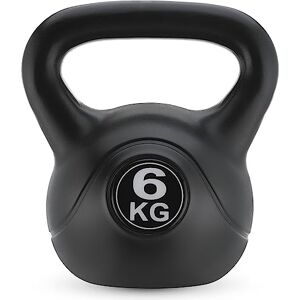 Gymtek Kettlebell de musculation Variété de Poids 2/3/4/6/8/0/2/4 kg Prise en main facile et confortable, Haltère d'élan, Poids materiel sport, Musculation Accessoires de Fitness Hommes, Femme (6kg) - Publicité