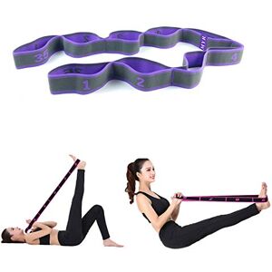 JJunLiM Bandes de Boucle d'exercice Bandes Latines Extensibles 15-20 kg Bandes élastiques de Yoga Pilates Résistance Fitness Bandes de Formation de Danse élastique Gymnastique (105cm Purple) - Publicité