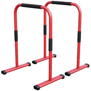 Gorilla SPORTS® Barres Parallèles Paire, Hauteur 94 cm, Charge Max 200kg, Acier Haute, Noir/Bleu/Rouge Station de Dip Parallettes, Dips Stand, Push Up Bars, Calisthenics, Musculation, Fitness, Gym - Publicité