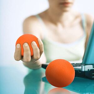 Cryfokt Ballon d'exercice pour Doigts, Balle Anti-Stress pour Les Mains, Accessoires de Sport pour l'entraînement de flexibilité, Accessoires de Fitness pour Soulager Le Stress (Orange) - Publicité