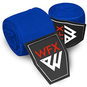 WFX Bandages de boxe pour arts martiaux 3.5 à 4.5 m,Gants intérieurs de soutien du poignet,Sangles de frappe sous les articulations,Mitaines de Muay Thai (3.5 m, bleu) - Publicité