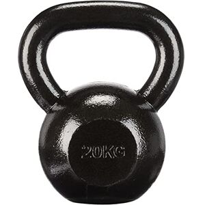 Amazon Basics Kettlebell en fonte 20 kg, noir - Publicité