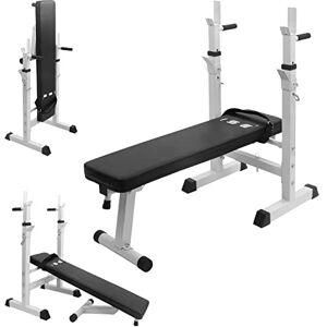 Banc de Musculation pliable ATHENA- Appareil de fitness multifonction avec  sangles de résistance et Dossier inclinable