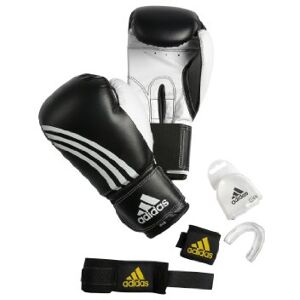 Adidas KIT BOXE noir/blanc 12 oz - Publicité