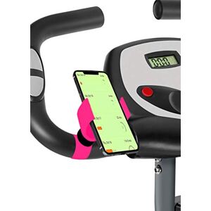 Turnaroundtech Support Telephone Velo Appartement Home Trainer Tapis de Course valable pour Les Smartphones jusqu'a 7,5" d'ecran Porte Telephone Velo d'appartement Fuchsia - Publicité