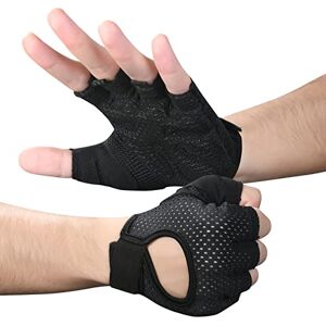 flintronic Gants de Fitness, 1 Paire Gants Respirants, Gants de Fitness avec Coussin d'air épais pour Entraînements, Gym, Gymnastique, Halterophilie, Fitness, Barre de Traction, pour Unisexe - Publicité