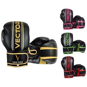 Vector Sports Gants de Boxe/Kickboxing pour Enfants MMA Cuir Maya Fait Main 227-454 g, Rose, 236,5 ML - Publicité