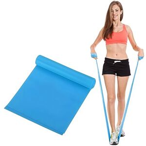 QILUCKY Bandes de fitness avec sac de transport et instructions d'exercices pour yoga, pilates, musculation, physiothérapie (bleu) - Publicité