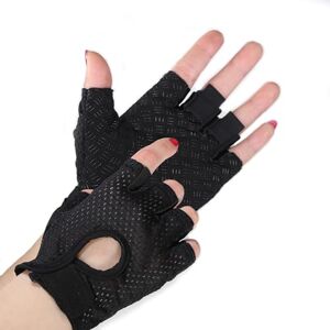 luoshaPUCY Gants de Fitness, Gants de Sport, Gant Fitness pour Homme et Femme, Respirant Anti-dérapant Gants Fitness pour Gym Cyclisme Halterophilie Unisex (M, Noir) - Publicité