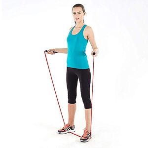 ISE Corde à Sauter Facilement réglable 3 m câble -Entrainement fitness (boxe, musculation, gym) (rouge) SY-JP1001RE - Publicité