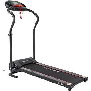 Techfit Tapis de Course Electrique Pliable Tapis Roulant Professionnel, 16 Programmes Prédéfinis avec Application Kinomap Zwift, Vitesse Atteinte 10 km/h, écran LCD, Bluetooth et MP3 - Publicité