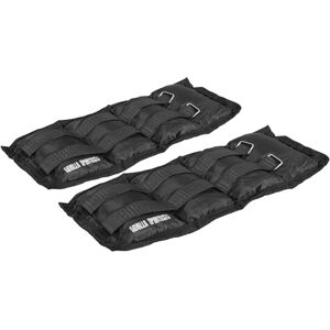 Gorilla SPORTS® Poids de Cheville Paire de 1kg à 10kg ou Set Complet, Poignet Réglable Manchette de Poid, Bandes Lestées, Bracelet Lesté, pour Bras, Exercice, Jogging, Marche, Musculation, Fitness - Publicité