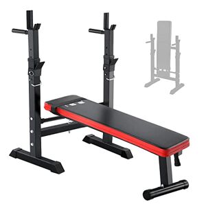 Banc de musculation pliable abdominaux et dorsaux/foldable abdominal and  back weight training bench With 2 dumbbells + 2 training ropes FR