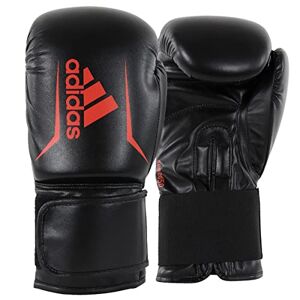 Gants de boxe Adidas Speed 50 unisexes pour adultes, noir/rouge, 14 oz EU - Publicité