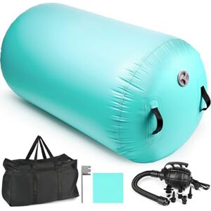 Diealles Shine Gonflable Air Roller, 100x60cm Air Track, Rouleau d’Air avec Pompe Électrique & Sac de Transport, Cylindre à air Gymnastique Roll pour Entraînement Fitness Yoga Taekwondo Fitness - Publicité