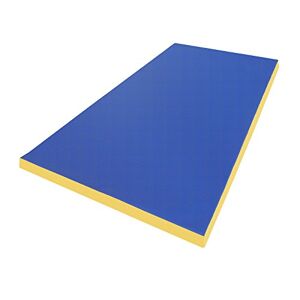 Niro Sportgeräte GmbH NiroSport tapis de gymnastique 200 x 100 x 8 cm Bleu Bleu/Jaune tapis de sol souple tapis de gymnastique tapis de fitness tapis de sport tapis d'entraînement tapis de sol tapis de protection tapis d'exercice étanche - Publicité