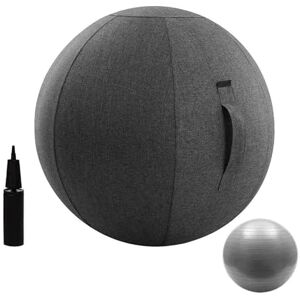 BXYWMDGB Ballon De Gymnastique Boule D'assise Balle De Yoga avec Housse Et Poignée Inclut Un Ballon d'exercice Et Une Pompe pour La Maison Le Bureau Pilates,005,65cm - Publicité