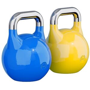 Gorilla SPORTS® Kettlebell de Competition Poids de 8 à 40 kg, Individuel, avec Poignée, en Fonte d'Acier, en 9 couleurs Haltère à Boule, Musculation, Entraînement, Exercice, Fitness, Gym, Domicile - Publicité