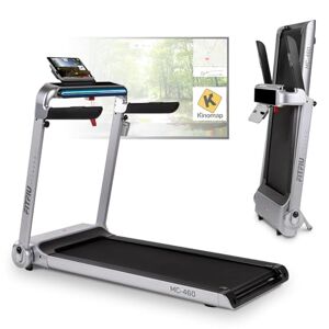 FITFIU Fitness MC-460 Tapis de Course Compact et Pliable, Moteur Silencieux 2200W, Vitesse Max. 15km/h, Tapis de Course Fitness avec Surface de Course 46x122cm, Bluetooth, USB, Poids Max. 100kg - Publicité