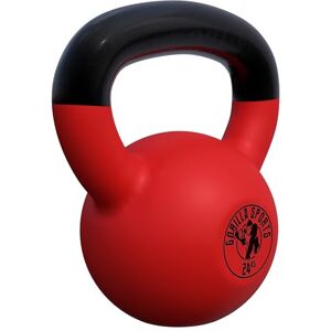 Gorilla SPORTS® Kettlebell Poids de 2 à 32 kg, Individuel/Ensemble, avec Poignée, Fonte, Revêtement en Vinyle Bouilloire de Poids, Haltère à Boule, Musculation, Entraînement, pour Fitness, Gym - Publicité