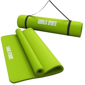 Gorilla SPORTS® Tapis de Yoga 190x60x1,5 cm ou 190x100x1,5 cm, avec Sangle de Transport, Antidérapant, Couleurs au Choix Tapis de Fitness, de Gymnastique, Mat, Entraînement, pour Pilâtes, Exercice - Publicité