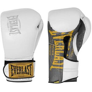 Everlast 1910 Gants de Boxe Unisexes pour Adulte Gants d'entraînement Blanc 12 oz - Publicité