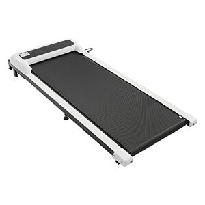 Froulaland Tapis de course électrique pliable 2,25 HP Régulation libre de la vitesse Protection des genoux Machine de course silencieuse affichage LED la maison, le bureau et le fitness Blanc - Publicité