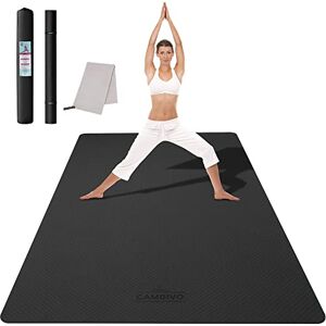 CAMBIVO Tapis de Sport Grand 6mm, Tapis Yoga 183x122cm, TPE Tapis de Yoga Gym Gymnastique Antidérapant Yoga Mat avec Sac pour Fitness, Pilates, Exercice, Sport Maison - Publicité