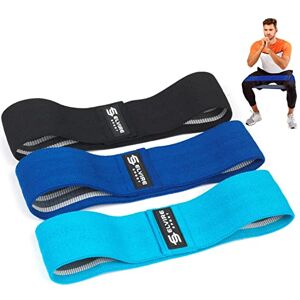 ELVIRE SPORT Bande Élastique Musculation Femme et Homme, (Lot de 3)   Bande Elastique Fitness   Bande de Résistance Fitness en Tissu pour Yoga, Pilates, Crossfit - Publicité