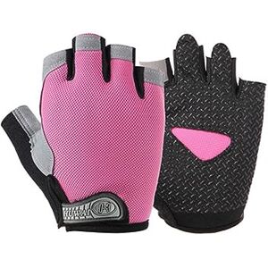 ZKGYUS 1 Paire Mitaine Sport Femme, Gants de Fitness, Gants Muscu, Gants Respirants pour Entraînements, Gym, Gymnastique, Halterophilie, Fitness, Barre de Traction, Rose - Publicité