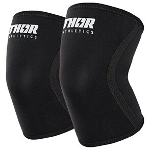 Thor Athletics Sleeves Knee Noir 7MM Accessoires de musculation Powerlifting Bodybuilding Squat Taille (XS) - Publicité