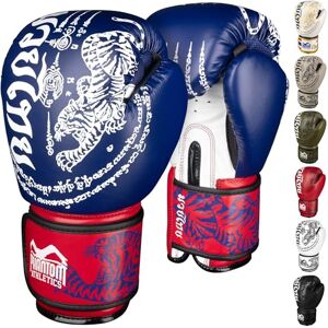 Phantom Athletics Gants de boxe pour homme, muay thaï, MMA et kickboxing, gants de boxe pour arts martiaux, 10-16 onces, gants de boxe pour hommes, femmes et enfants (Muay Thai – Bleu/rouge, 16 oz) - Publicité