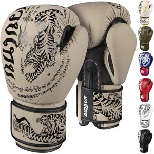 Phantom Athletics Gants de boxe pour homme, muay thaï, MMA et kickboxing, gants de boxe pour arts martiaux, boxe thaïlandaise, sable, 14 oz - Publicité