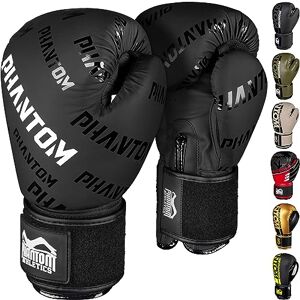 Phantom Athletics Phantom Gants de boxe APEX   MMA Thai Boxing Gloves   Hommes (Velcro Noir, 12 oz) - Publicité