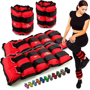 C.P.Sports Manchettes de poids paires ou sets pour poignets & chevilles   Poids pour bras & jambes   0,5KG à 8KG   Ankle Weights pour fitness, jogging, endurance, musculation - Publicité