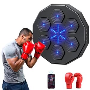 Yopyuenn Machine de boxe musicale Bluetooth intelligente à fixer au mur les exercices à domicile, la décompression, appareils d'entraînement de boxe gants de boxe enfants, adultes, entraînement - Publicité
