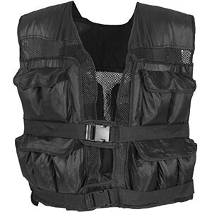 Gorilla SPORTS® Gilet Lesté 10kg/20kg/30kg, Poids Réglable, avec Sac de Transport, Noir Veste Lestée Ajustable, Course à Pied, pour Entraînement, Musculation, Exercice, Force, Fitness, Homme, Gym - Publicité